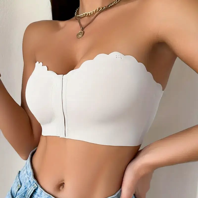 🔥Last Day❤️Seamless Front Closure Strapless Bandeau Bra