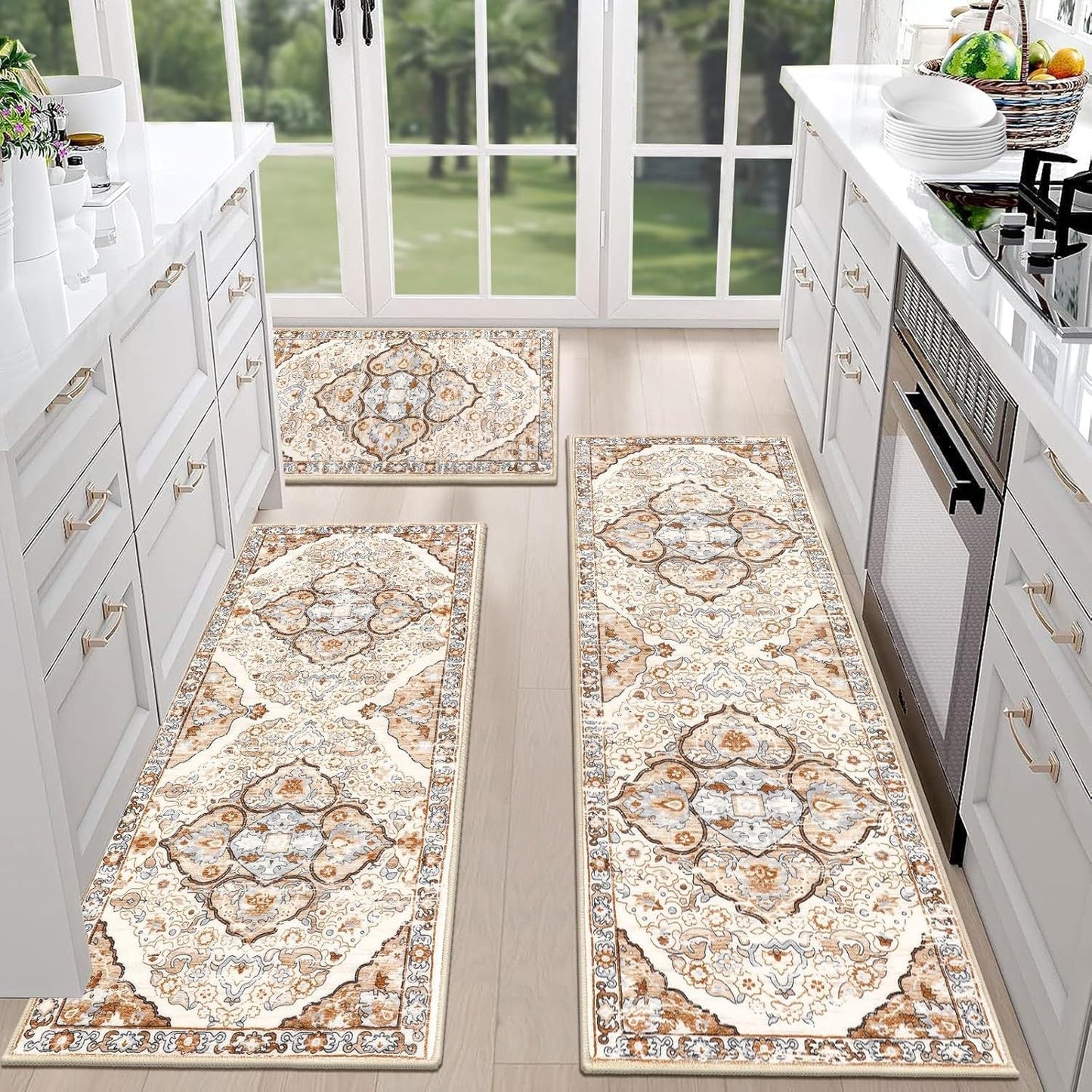 💖Boho Washable Kitchen Rugs - Non-Slip Kitchen Rugs
