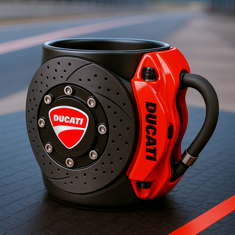 🏎️the coolest brake caliper mug with a car logos
