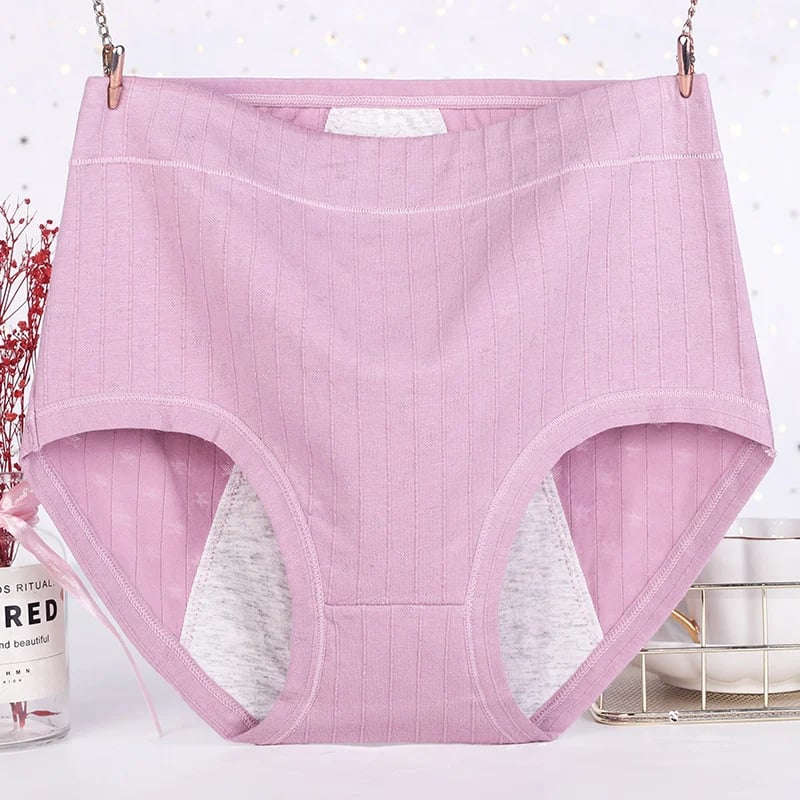 🌈9.99USD💗 - High waist large size pure cotton antibacterial leakproof physiological underwear