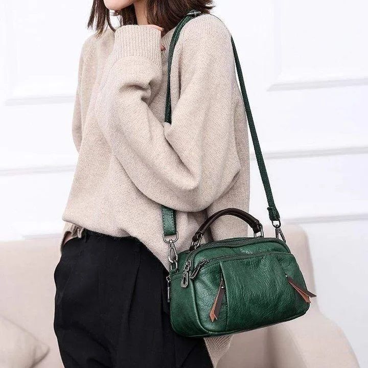 Multi Pockets Soft Leather Bag