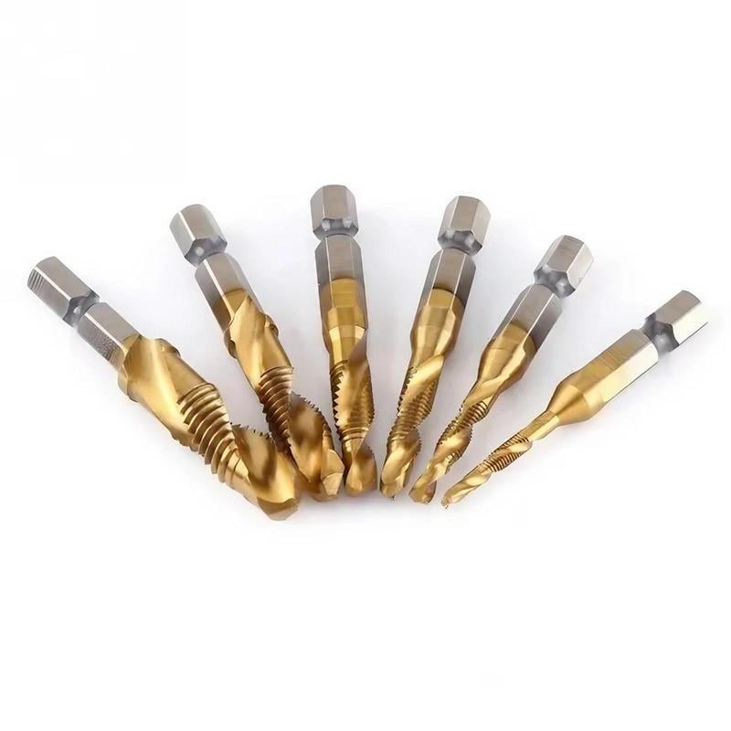 3 In 1 Spiral Tap Hex Shank Drill Bit Set