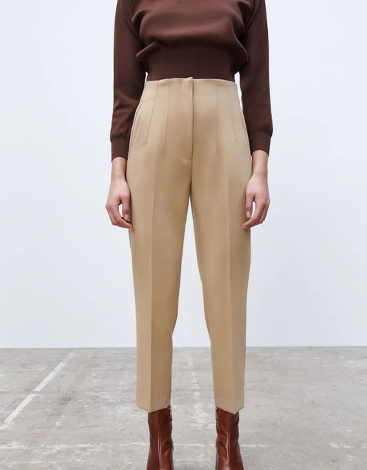 Tailored Pleat High Waist Pants - Buy two and get free shipping!