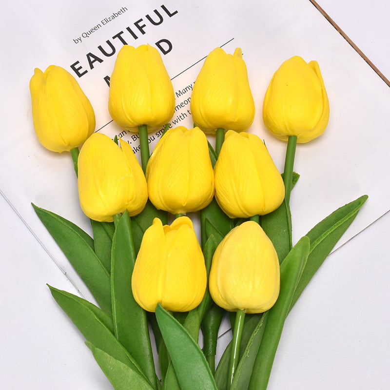 UV Resistant Lifelike Artificial Tulips Flowers