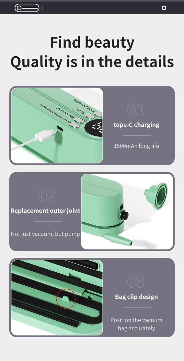 Mini Wireless Vacuum Sealer