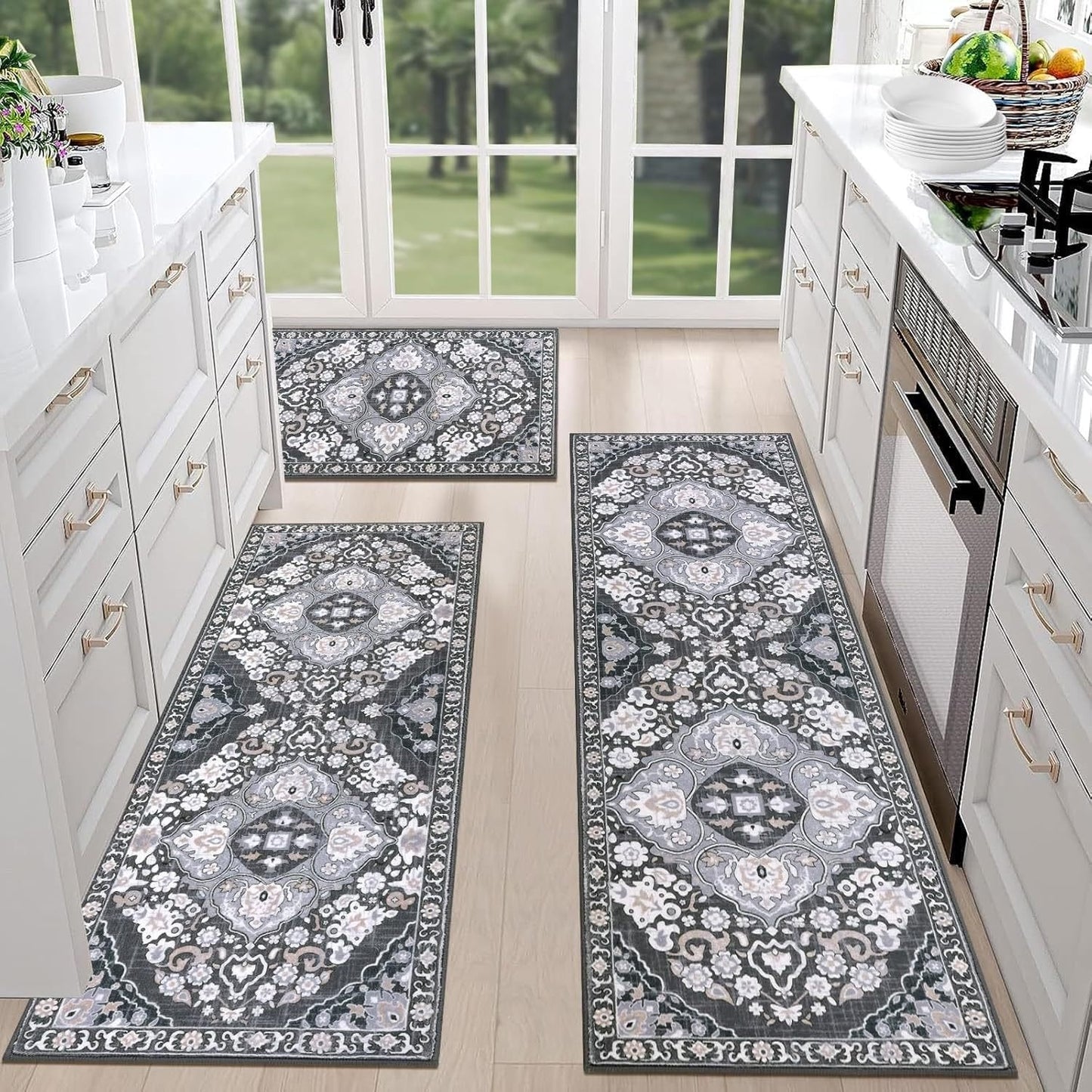 💖Boho Washable Kitchen Rugs - Non-Slip Kitchen Rugs