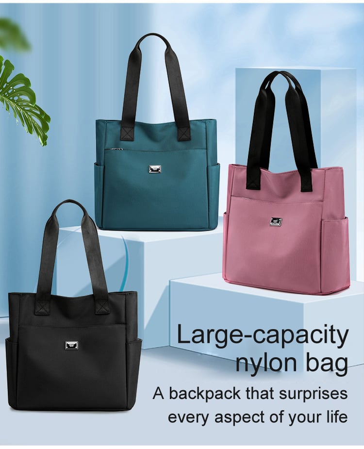 🔥2025 Large Capacity Waterproof Multi Pocket Nylon Shoulder Bag👜