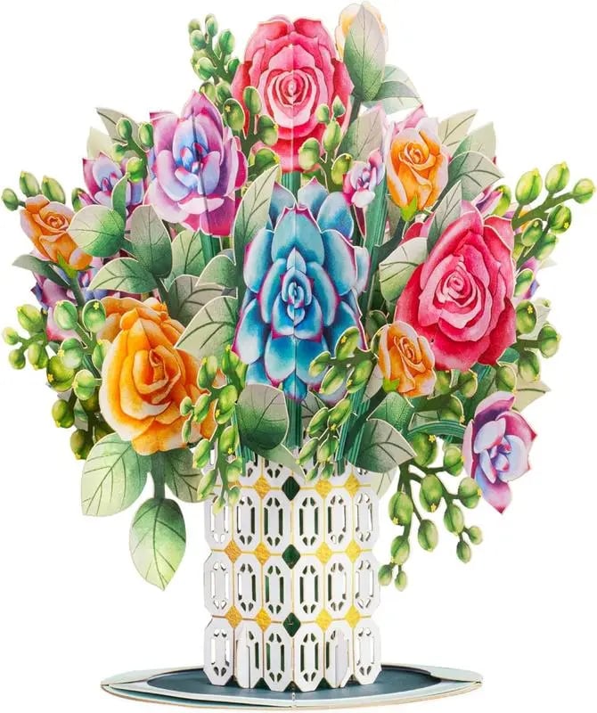 🌸3D Flower Bouquet Pop Up Card