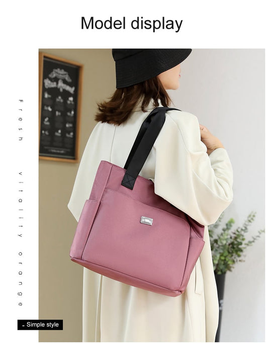 🔥2025 Large Capacity Waterproof Multi Pocket Nylon Shoulder Bag👜