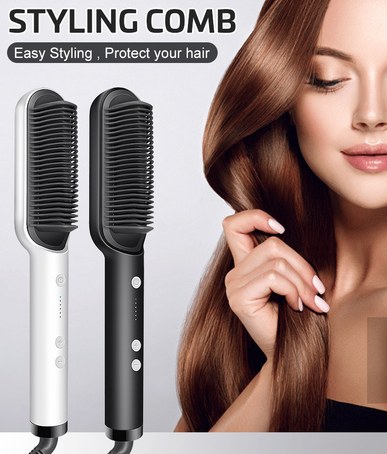 💕55%0FF-negative ion hair straightening styling comb