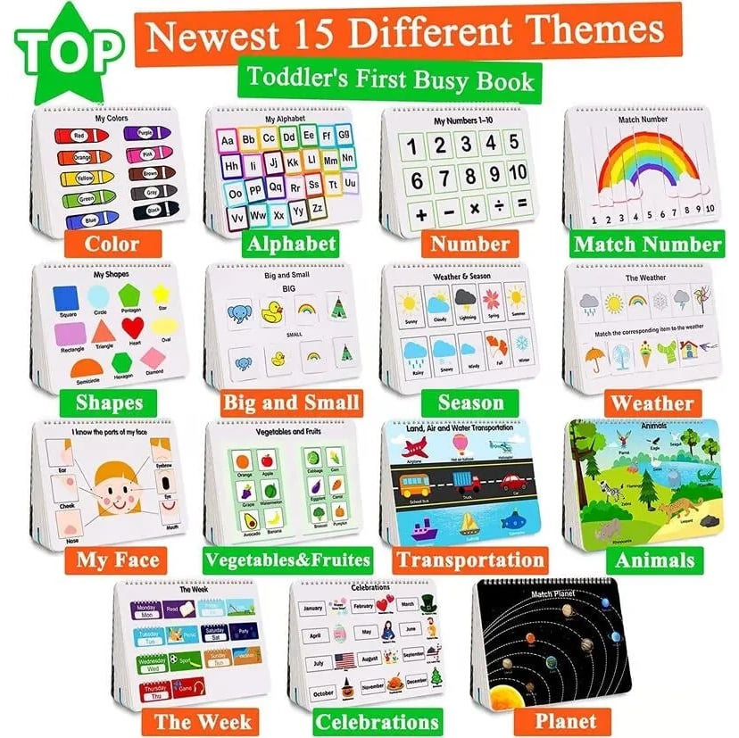 👶My Preschool Busy Book📚Best Christmas Gift For Kids🎅