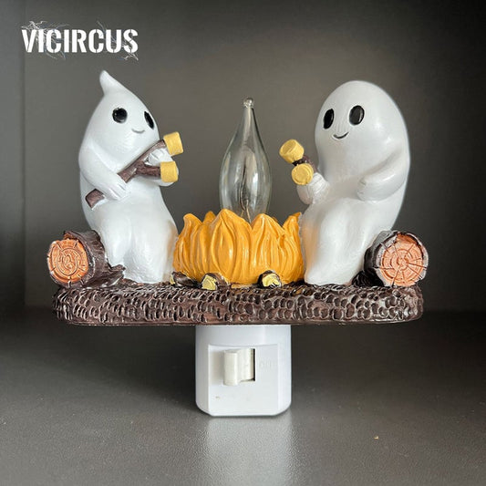 🎃Ghost Campfire NightLight