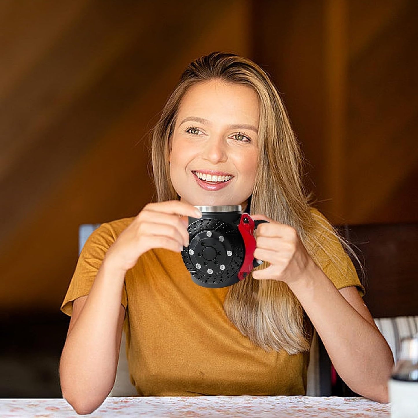 🏎️the coolest brake caliper mug with a car logos