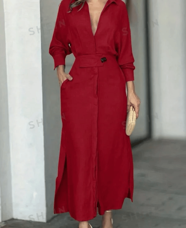 🎁49% OFF🎁2025 Cotton And Linen Solid Color Maxi Dress