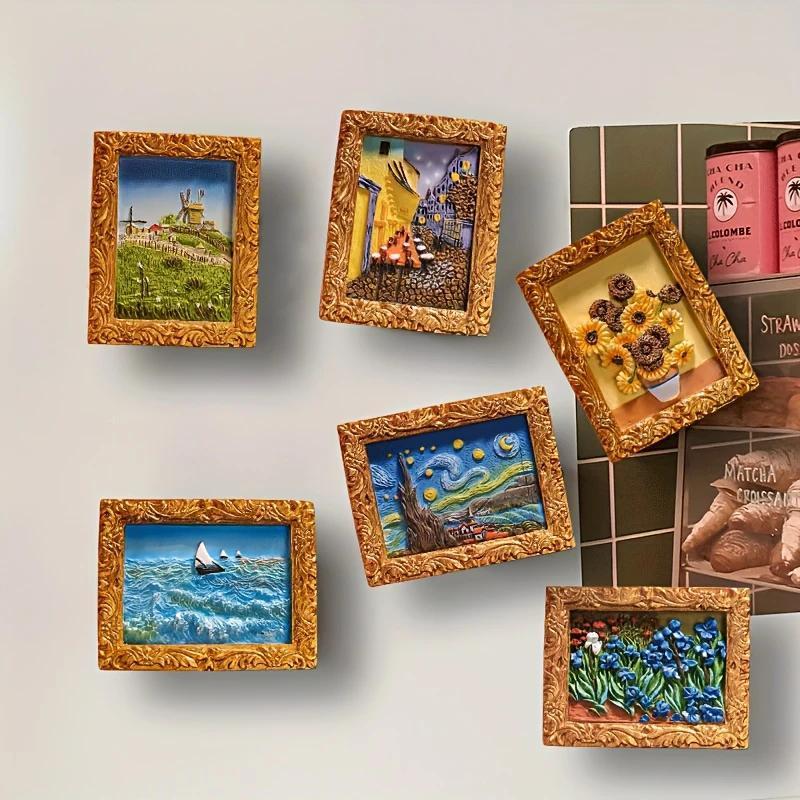 💖💖Van Gogh Inspired Fridge Magnet Set