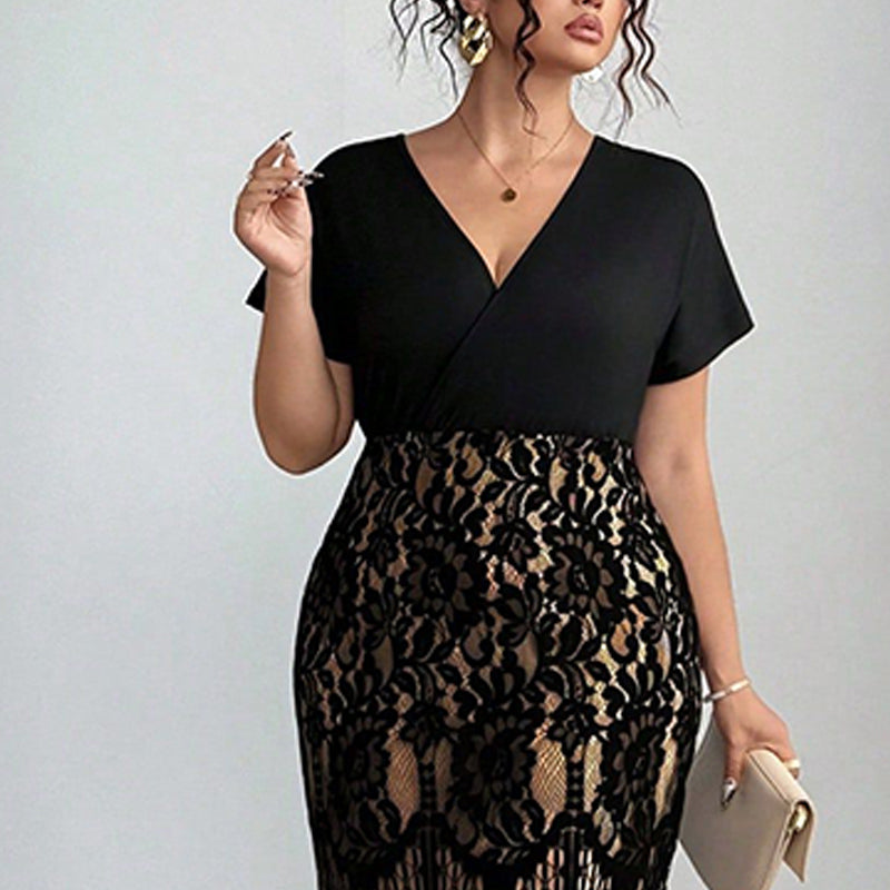 📢📢50 %  OFF !! ⏰Women's Casual Fashion V-Neck Dress