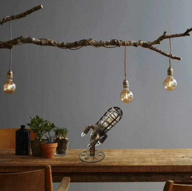 VINTAGE STEAMPUNK ROCKLAMP