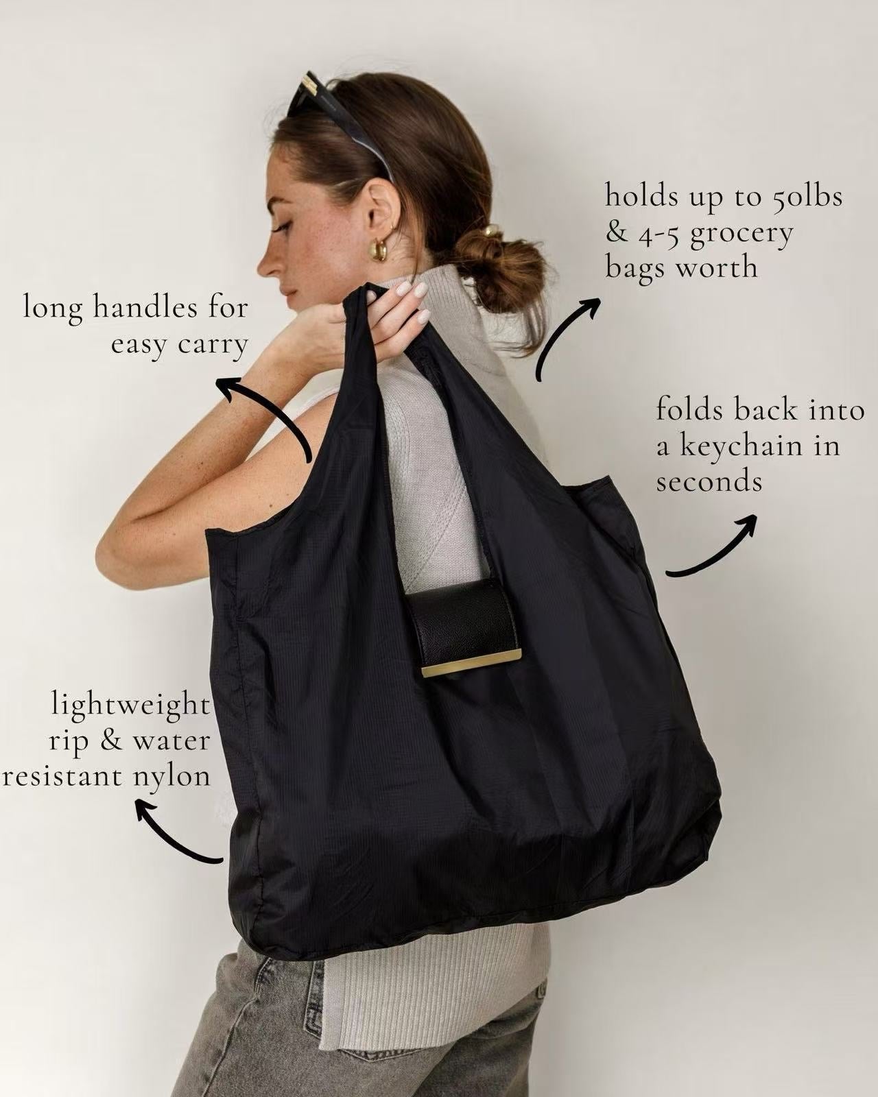 🔥 Limited-Time Offer 🔥 Pocket-Sized, Compact, Multi-Functional Tote Bag
