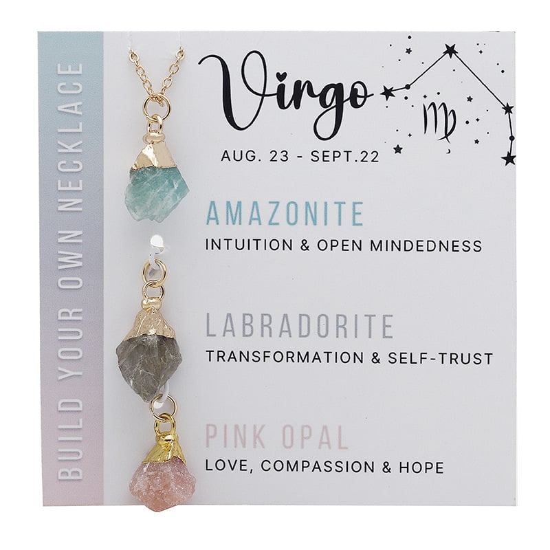 12 Zodiac Birthstone Necklace