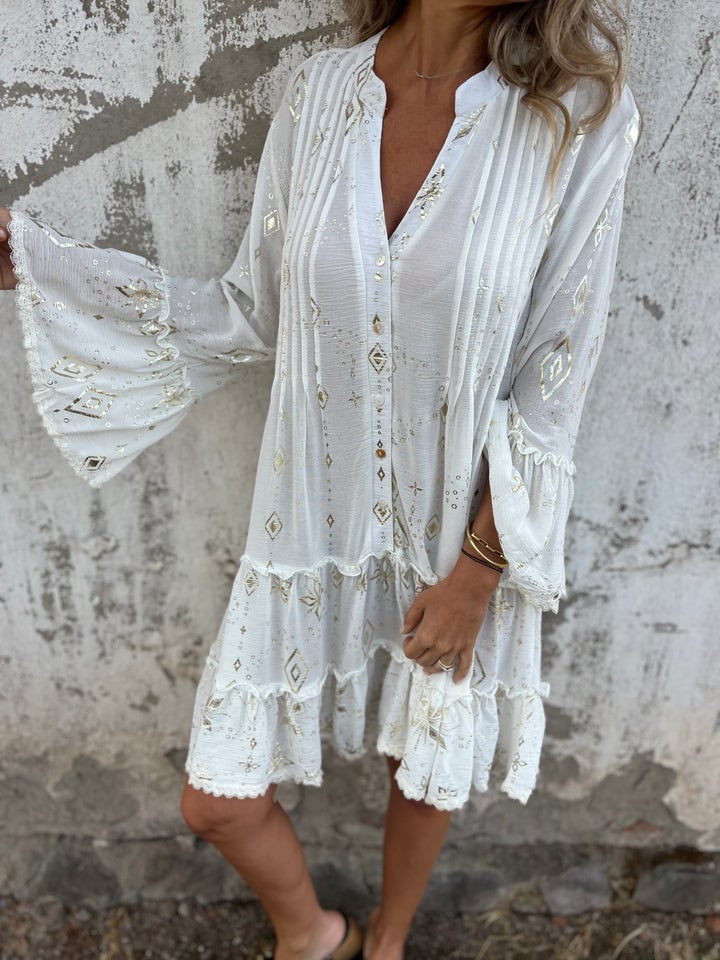 🔥 Comfortable Stretchy V Neck Printed Party Dresses