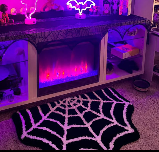 🔥This week's hot sale🔥Halloween Spider Web Rug