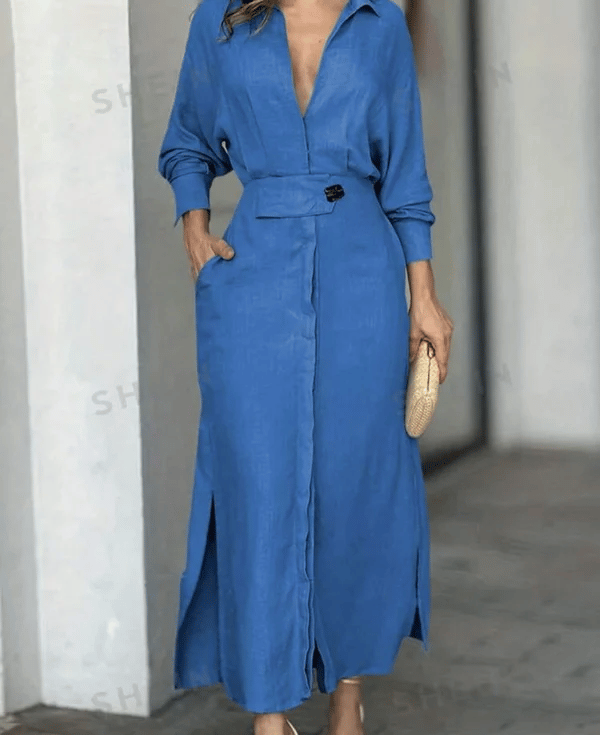🎁49% OFF🎁2025 Cotton And Linen Solid Color Maxi Dress