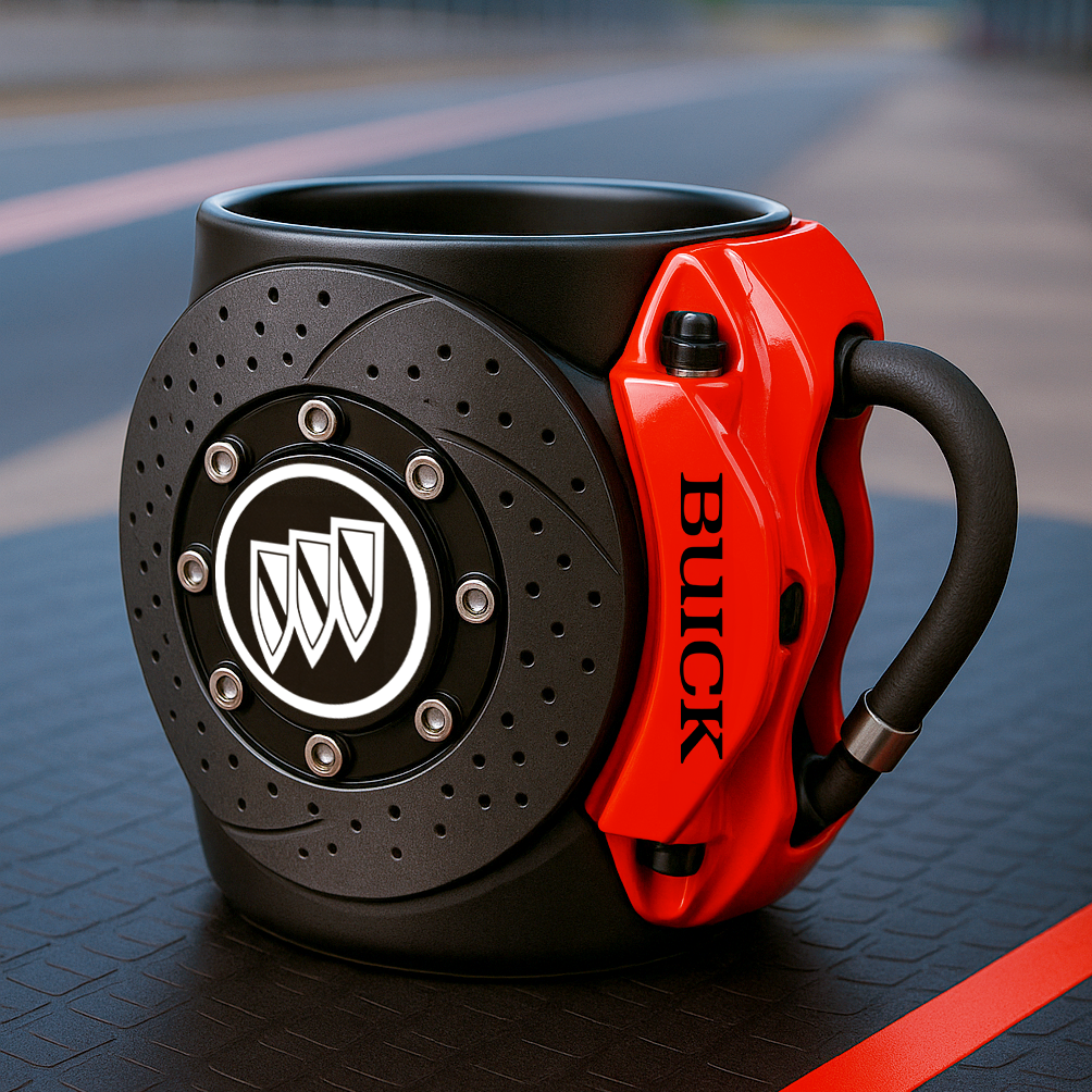 🏎️the coolest brake caliper mug with a car logos