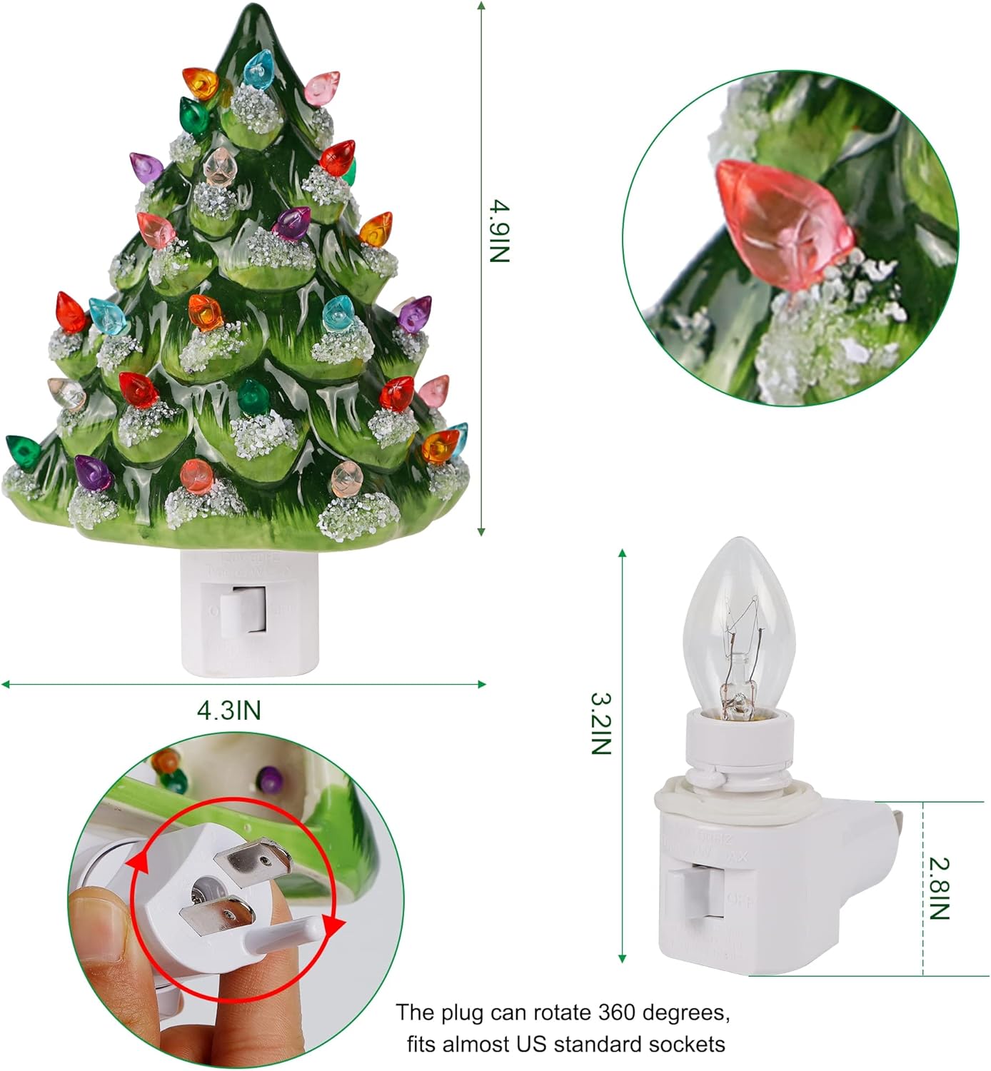 💖Christmas Tree Night Light
