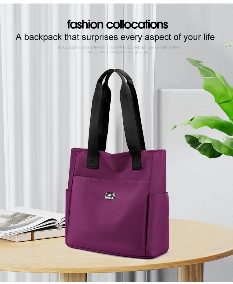 🔥2025 Large Capacity Waterproof Multi Pocket Nylon Shoulder Bag👜