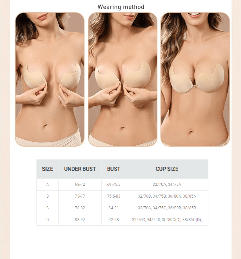 💕$9.99 - 🔥Invisibility Push up Bra