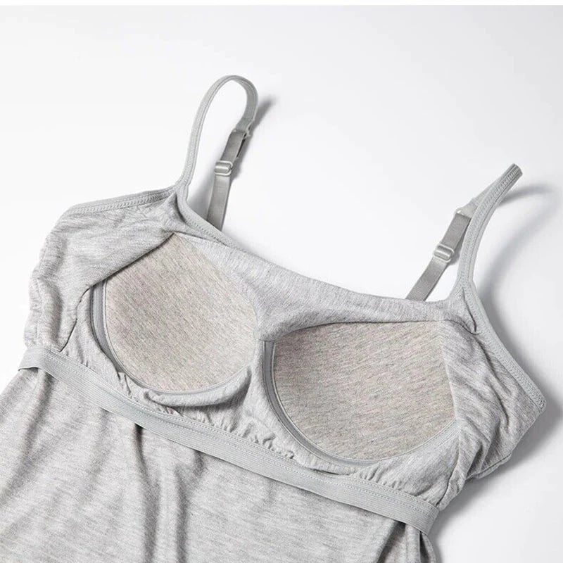 (🎁2025-Christmas Hot Sale🎁)Loose-fitting Tank Top With Built-in Bra