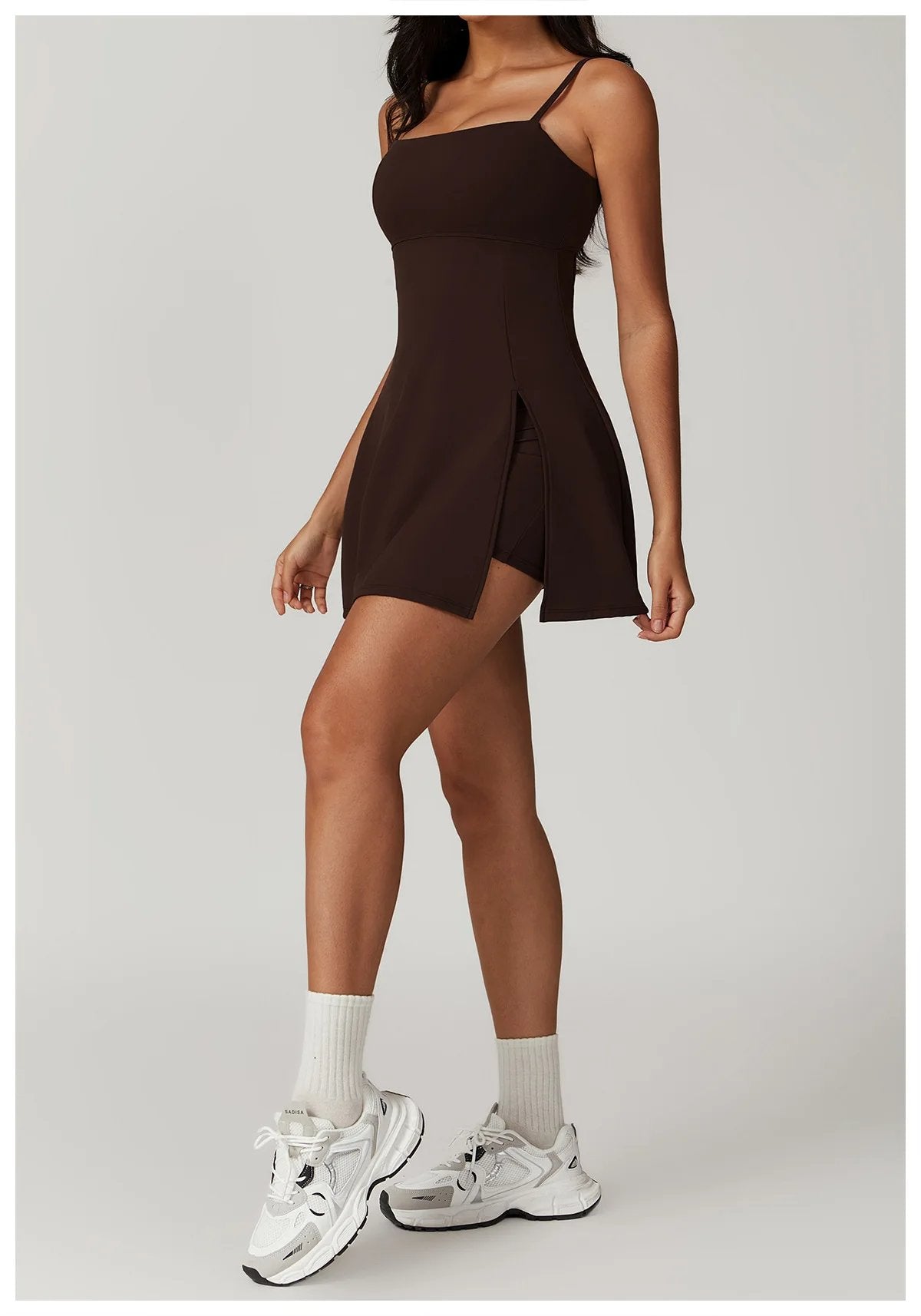🔥SALE 49% OFF🔥2 in 1 Split Hem Sports Dress - Buy two and get free shipping!