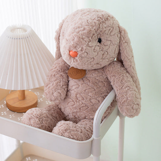 Short Hair Plush Bunny-Khaki
