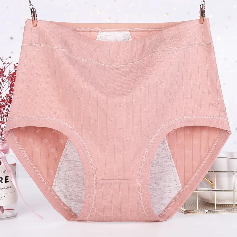 🌈9.99USD💗 - High waist large size pure cotton antibacterial leakproof physiological underwear