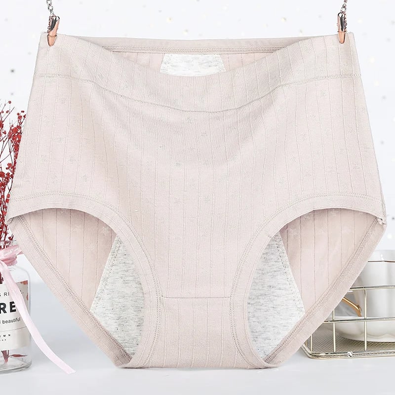 🌈9.99USD💗 - High waist large size pure cotton antibacterial leakproof physiological underwear