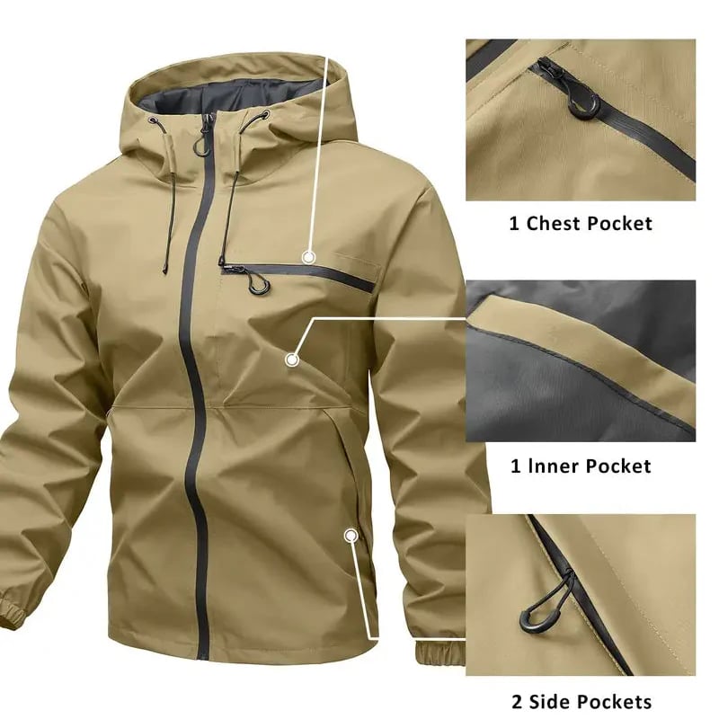 ⛰️3-in-1 Waterproof Men's Jacket – Rain, Wind & Cold, All Covered