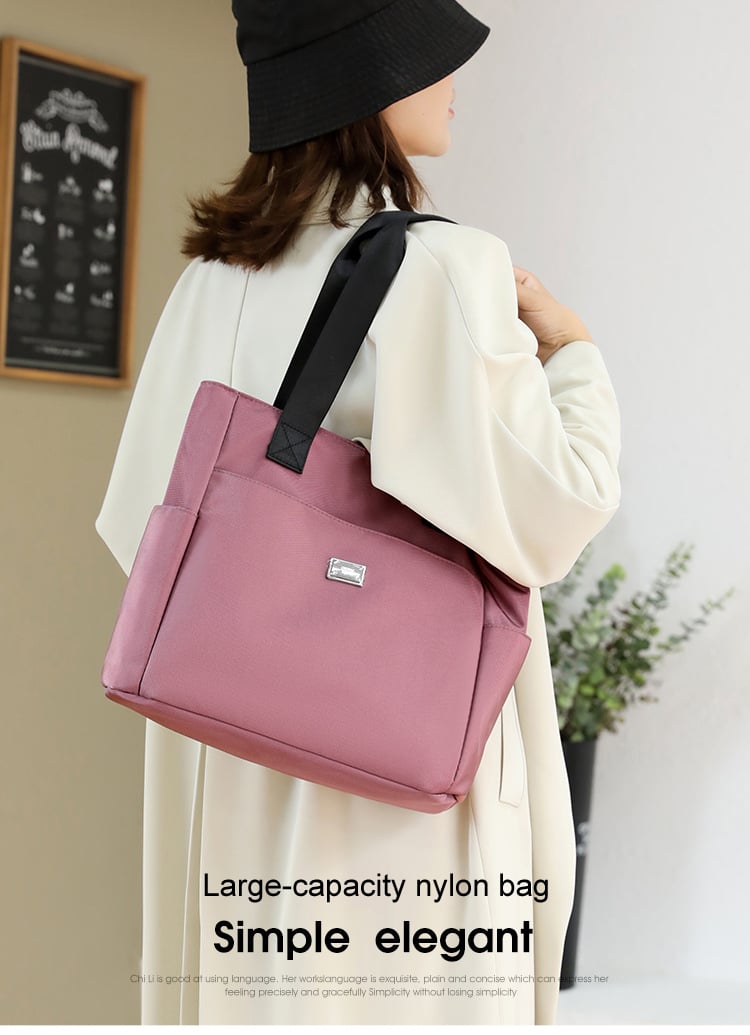 🔥2025 Large Capacity Waterproof Multi Pocket Nylon Shoulder Bag👜