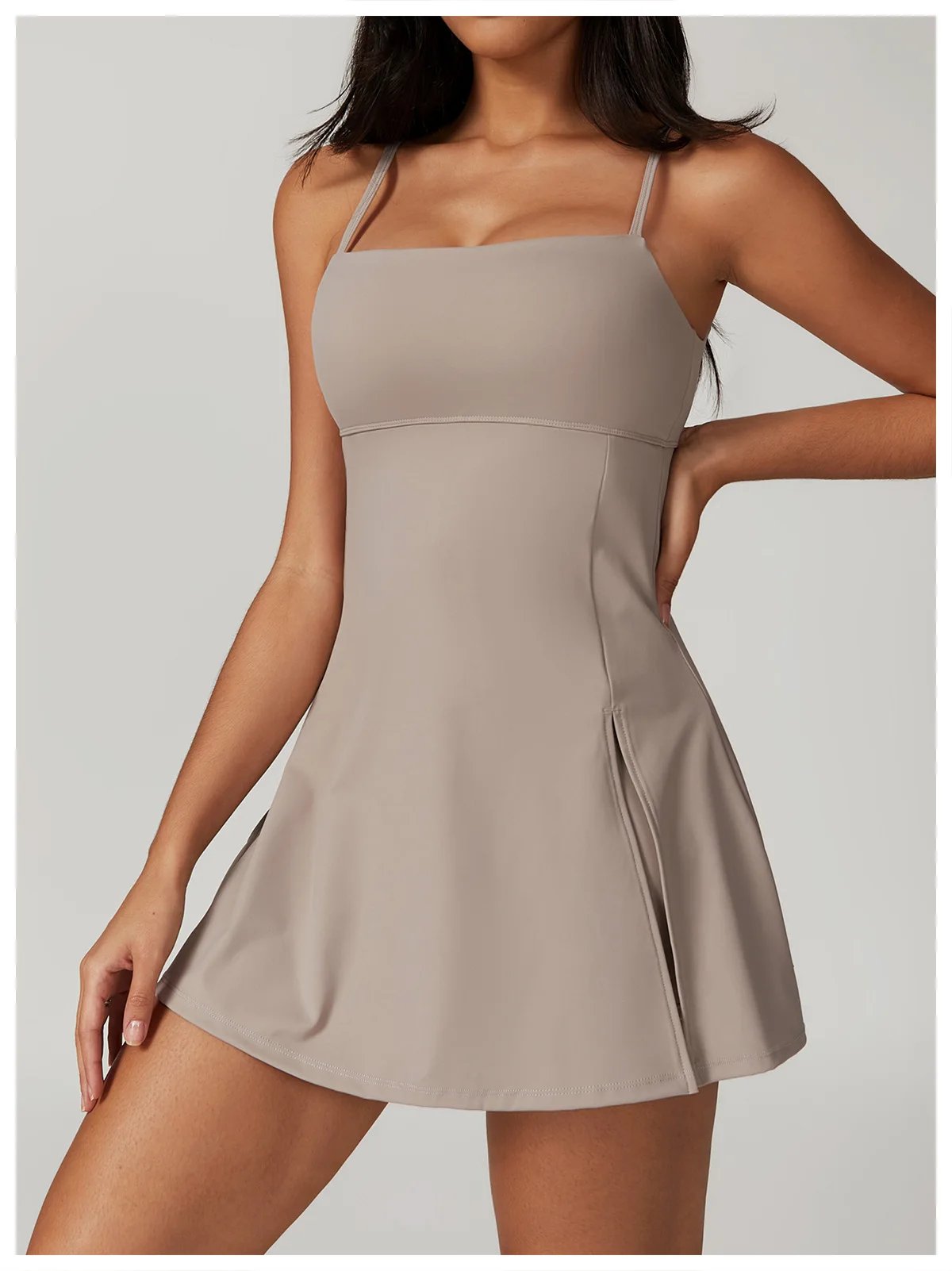 🔥SALE 49% OFF🔥2 in 1 Split Hem Sports Dress - Buy two and get free shipping!