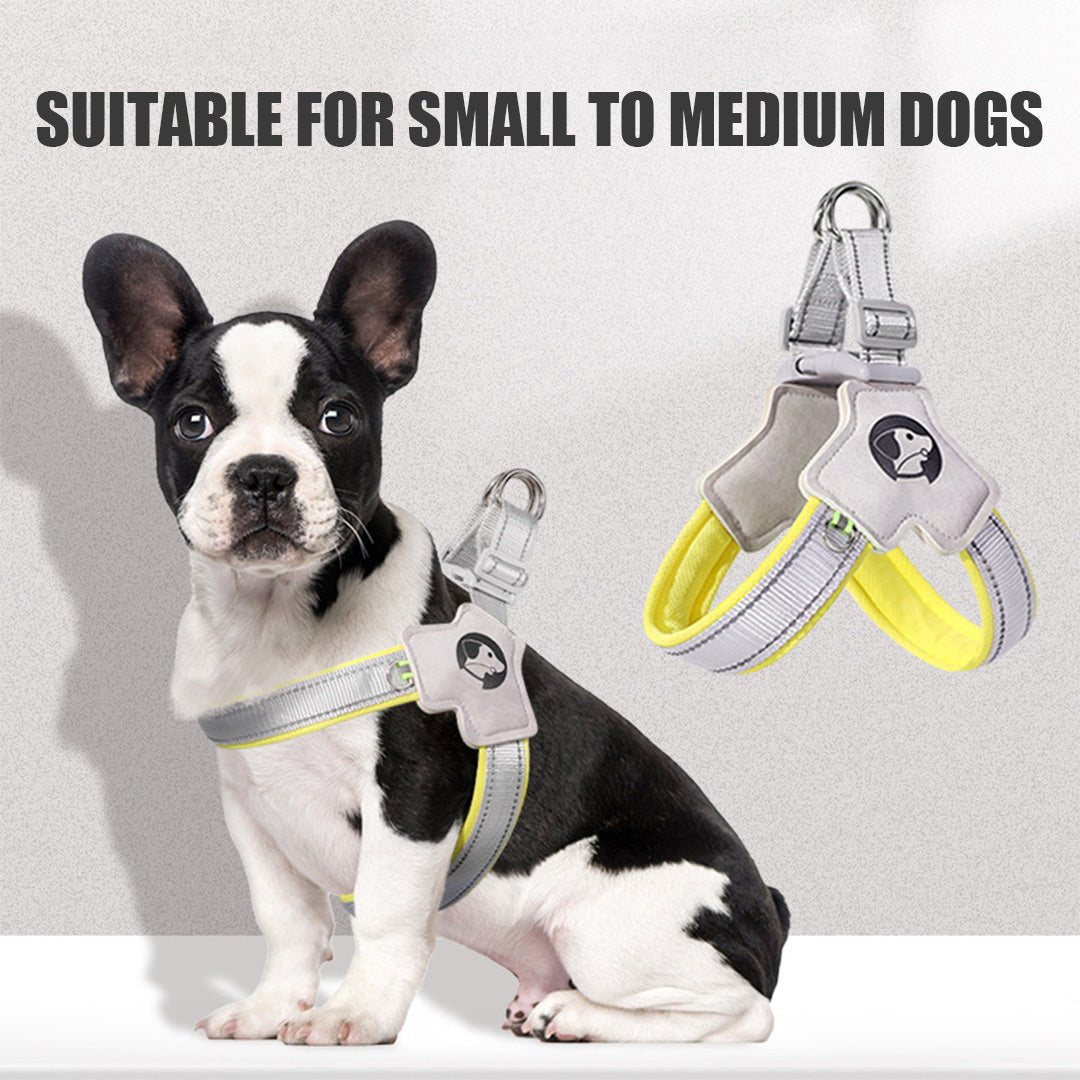Mesh Fabric Reflective Dog Vest-Buy and get a free rope