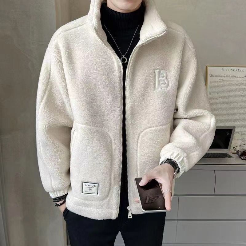 🎁🎁[Best Gift] Men's Large Synthetic Fur Jacket🎉 (Fashionable and Warm)