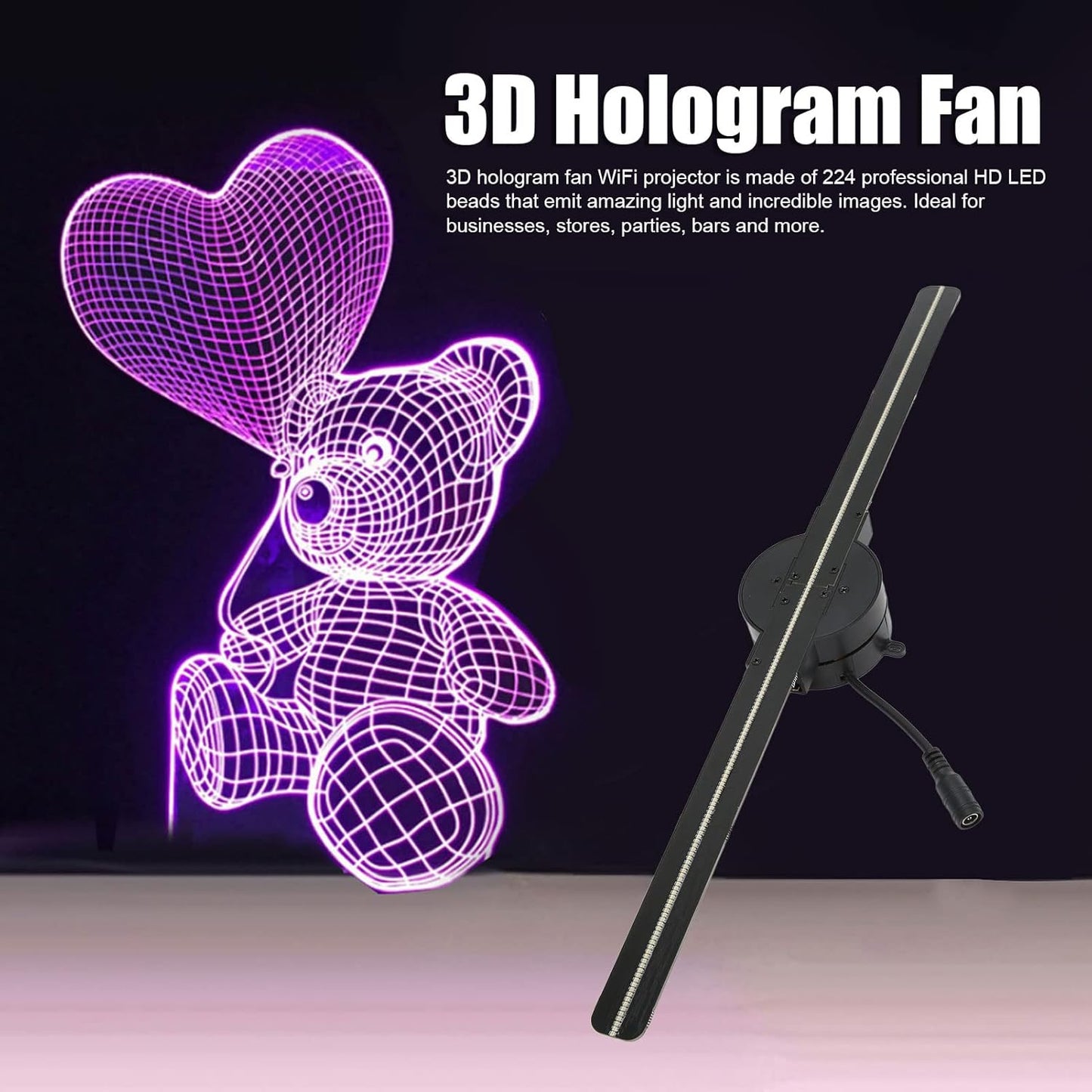 🔥This week's hot sale🔥3D Hologram LED Fan Projector