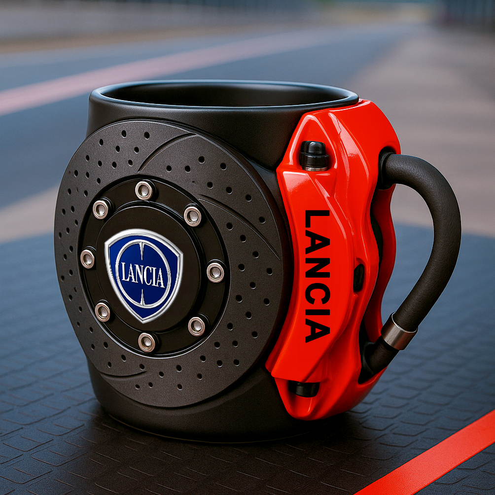 🏎️the coolest brake caliper mug with a car logos