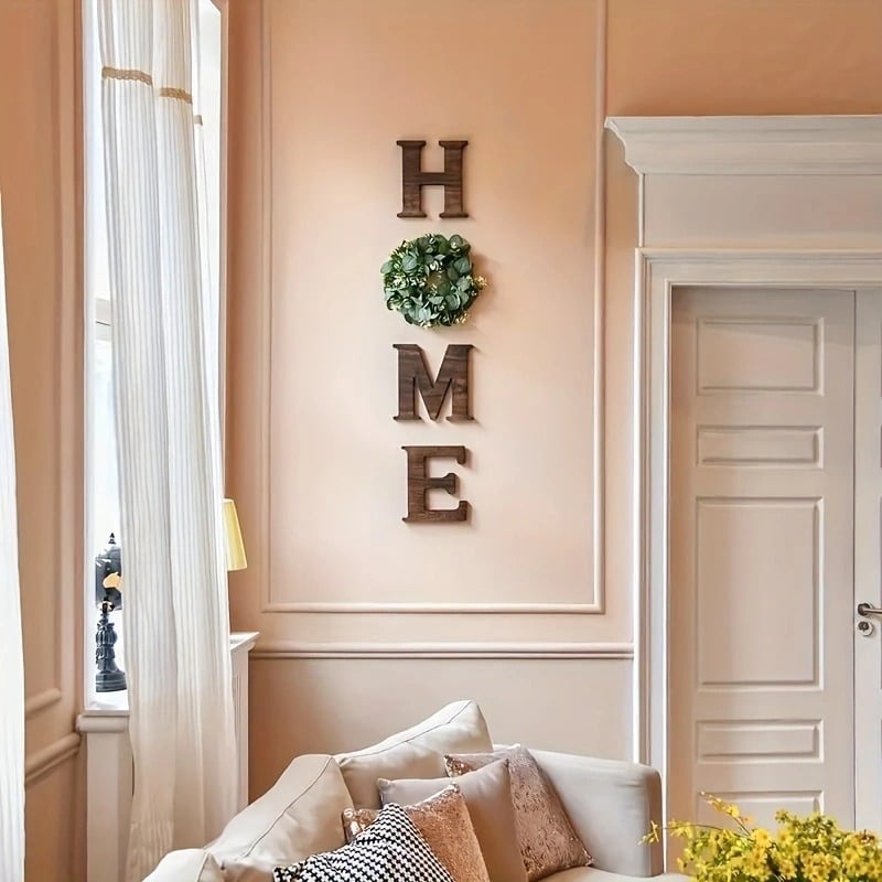 🌸HOME Wooden Letter Sign: Modern Farmhouse Wall Decor