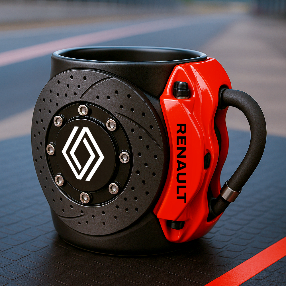 🏎️the coolest brake caliper mug with a car logos
