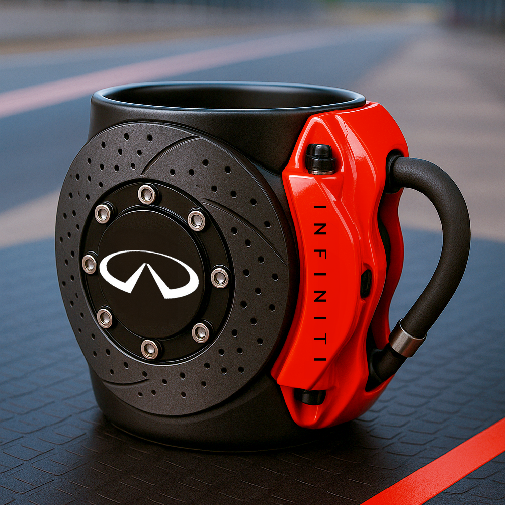 🏎️the coolest brake caliper mug with a car logos
