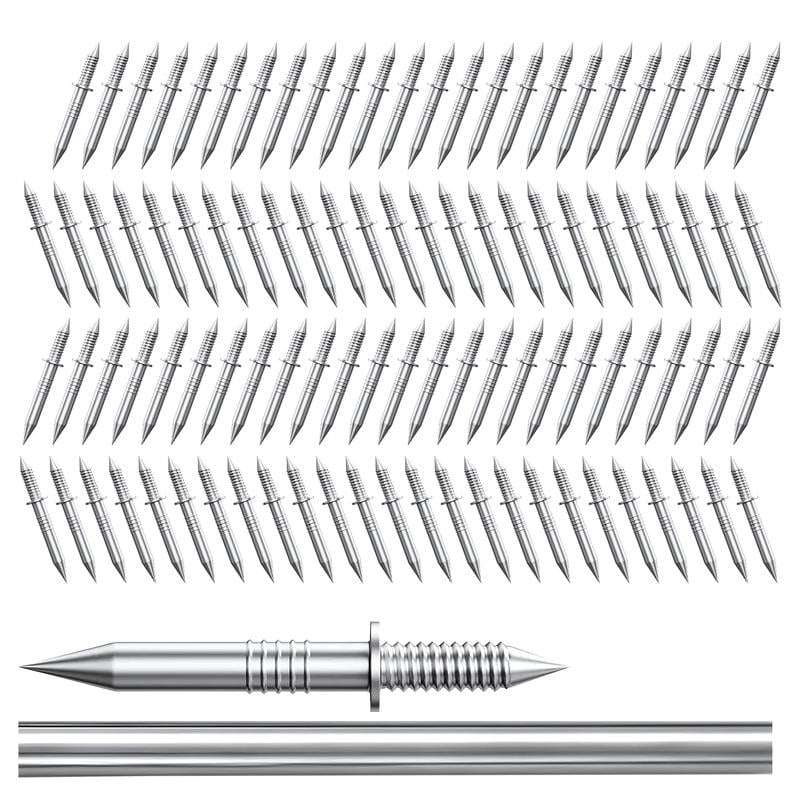 🔥100/200 Counts Double-Headed Skirting Thread Seamless Nail Non Marking