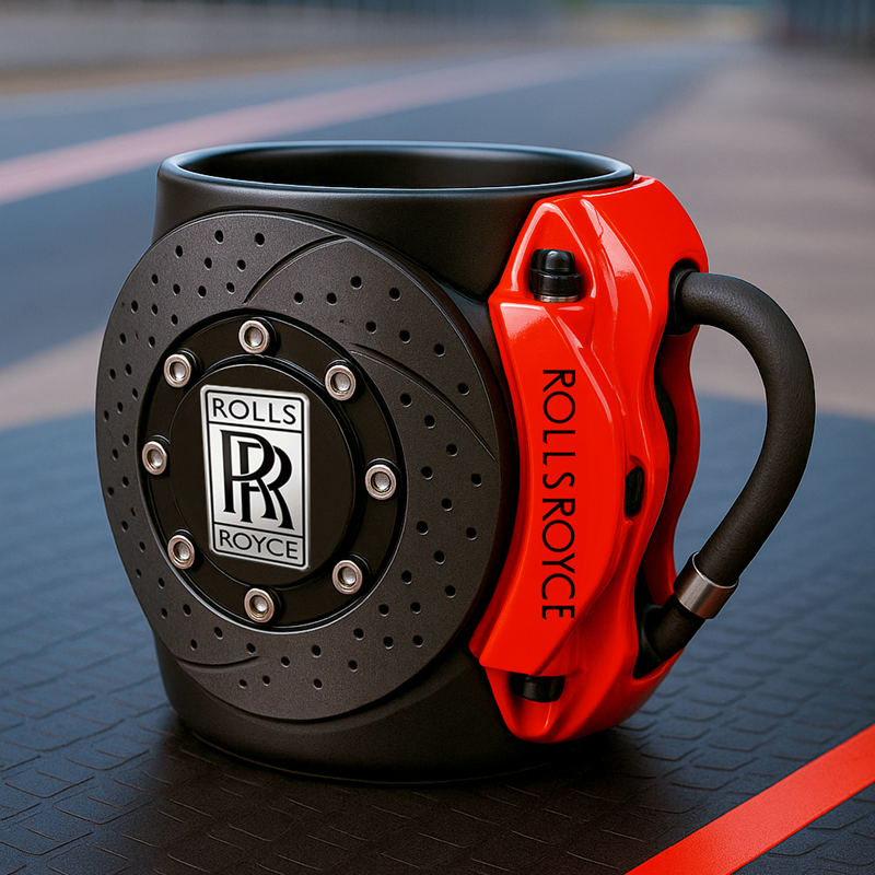 🏎️the coolest brake caliper mug with a car logos