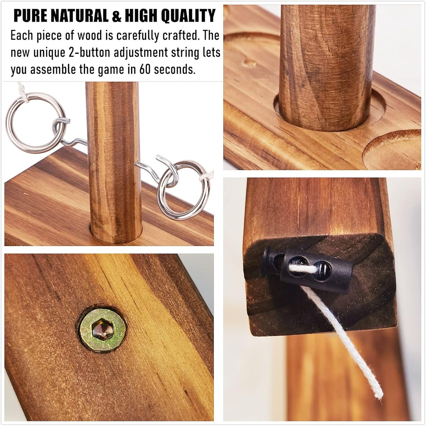 Wooden Ring Toss Game