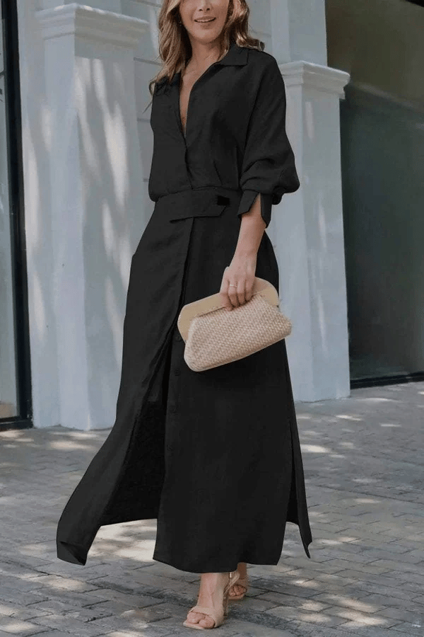 🎁49% OFF🎁2025 Cotton And Linen Solid Color Maxi Dress