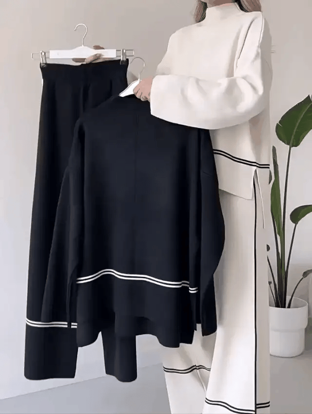 fashion knitted sweater sets